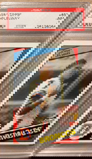 John Elway 1984 Topps RC PSA 7