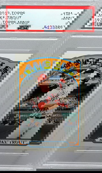 2013 TOPPS #TM-4 MIKE TROUT 1972 TOPPS MINIS PSA 9