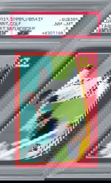 2013 Topps Update Gerrit Cole RC US265 Target Red Border PSA 8 Yankees