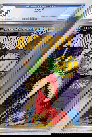 Airboy #5 (1986) CGC 9.8 - Dave Stevens iconic cover Eclipse Comics Key