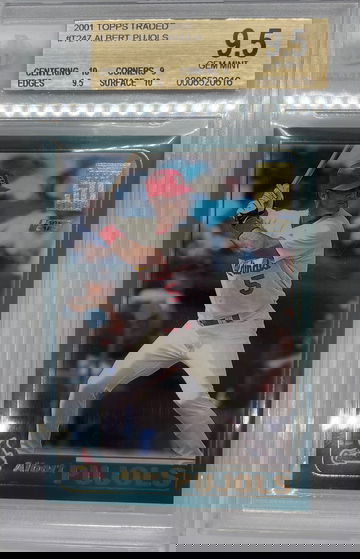 2001 Topps Traded Albert Pujols BGS 9.5