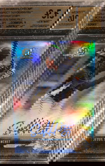 Jesus Sanchez Chrome Auto Blue /150 BGS 9.5