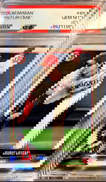 ⭐️ SHOHEI OHTANI 2018 BOWMAN #49 PSA 10 GEM MINT RC GRADED ROOKIE CARD 🔥