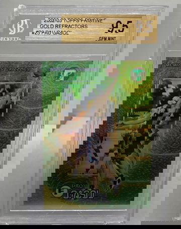 2002 Paul Gasol Topps Pristine Gold Refractor BGS 9.5
