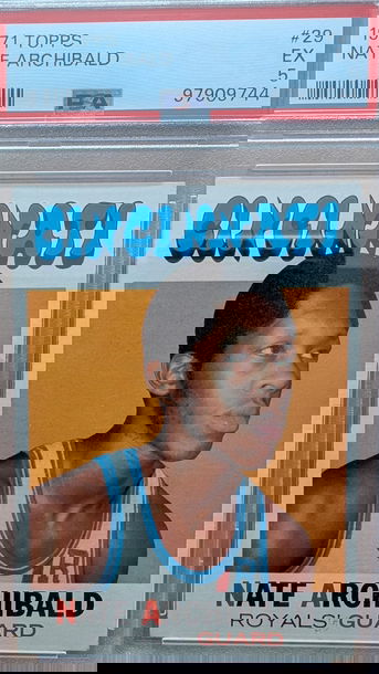 1971 Topps Nate Tiny Archibald HoF RC PSA 5 beautiful and affordable