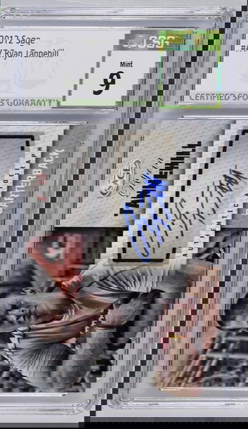 2012 SAGE Ryan Tannehill #A47 Rookie Auto CSG 9 Mint Auto 10