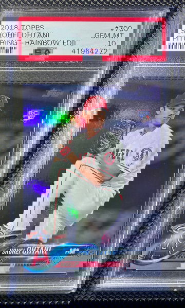 2018 Topps Shohei Ohtani Pitching - Rainbow Foil RC PSA 10