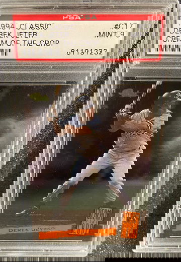 1994 CLASSIC CREAM OF THE CROP #C17 DEREK JETER PSA 9 MINT NEW YORK YANKEES 