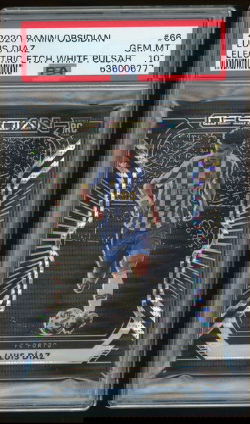 2020 Panini Obsidian Luis Diaz Electric Etch White Pulsar PSA 10