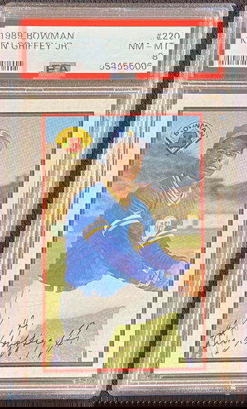 1989 Bowman Ken Griffey, Jr #220, Rookie RC, PSA 8 NM-MT, new slab