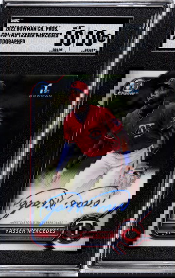 SGC 10 2022 Bowman Chrome Yasser Mercedes Auto