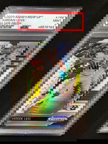 2020 Panini Prizm Draft Picks - Jordan Love - Rookie Silver Prizm PSA 9 Mint