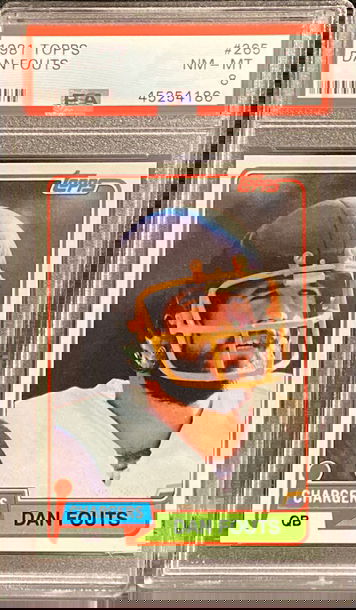 1981 Topps Dan Fouts # 265 PSA 8