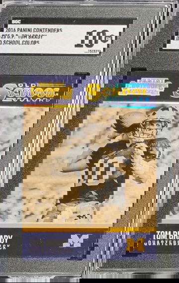 2016 Panini Contenders #25 Tom Brady Old School Colors SGC 10 