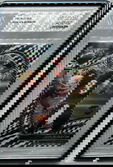 2020 Panini Select Joe Burrow Zebra Field Level SSP RC