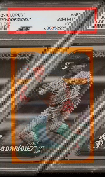 2024 Topps Gold Foil Jose Rodriguez #86 RC PSA 10