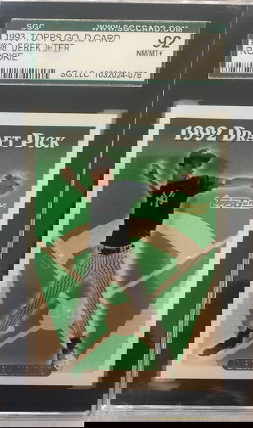 Derek Jeter 1993 Topps Gold SGC 92