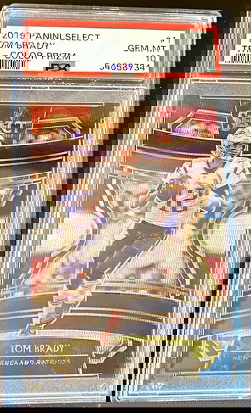 2019 Panini Select Tom Brady Tri-Color /199 PSA 10