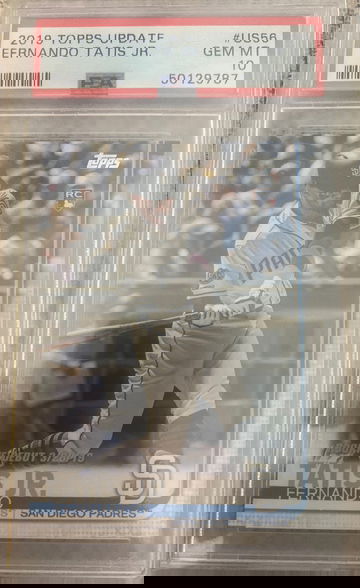 2019 Topps Update Fernando Tatis Jr RC PSA 10 Gem Mint