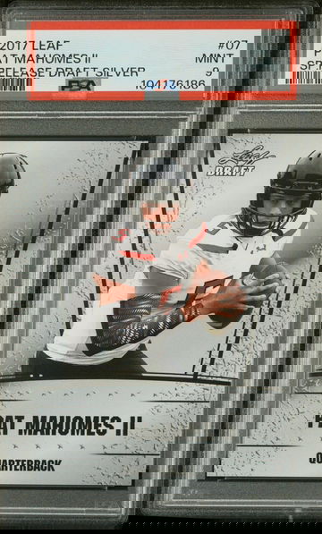 2017 Leaf Special Release Draft Silver Pat Mahomes II #07 PSA 9