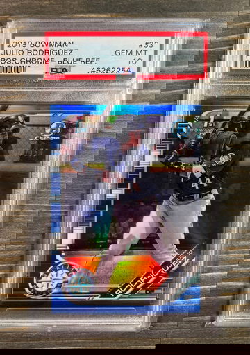 Julio Rodriguez 1st Bowman True Blue PSA 10