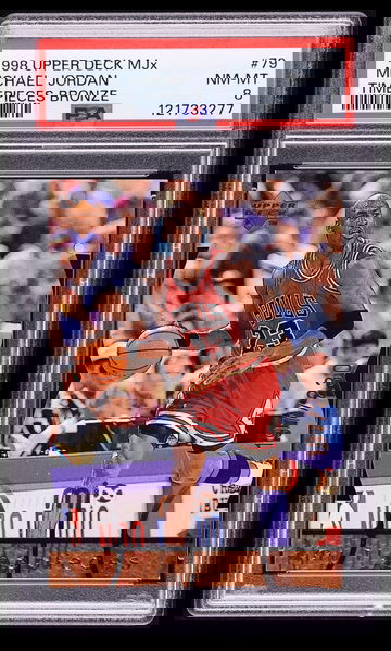 1998 Upper Deck MJx Michael Jordan Timepieces Bronze /230 PSA 8 NM-MINT