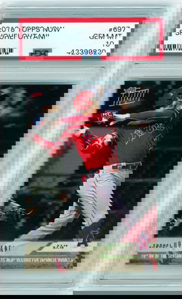 2018 Topps Now #697 Shohei Ohtani PSA 10 GEM MINT!