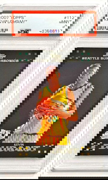 2007-08 Topps Kevin Durant #112 Rookie PSA 9 Mint