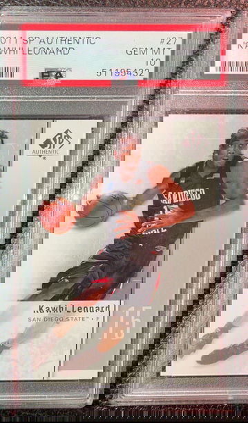 2011 SP Authentic Kawhi Leonard #27 PSA 10