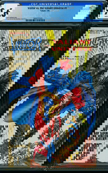 VISITOR VS. THE VALIANT UNIVERSE #1, CGC 9.6 NM+