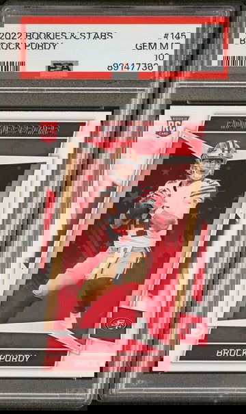 2022 Panini Rookies and Stars Brock Purdy #145 PSA 10