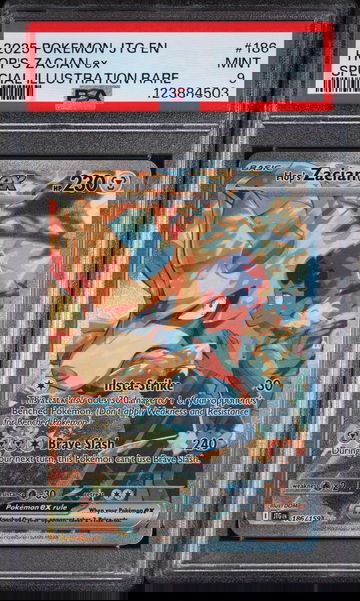 2025 Pokemon Journey Together Special Illustration Rare Hop's Zacian Ex #186 PSA 9