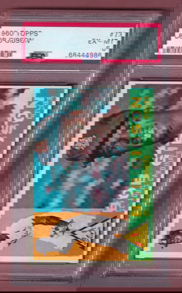 1960 Topps #73 Bob Gibson PSA 6