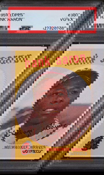 1959 Topps Hank Aaron #380 PSA 4