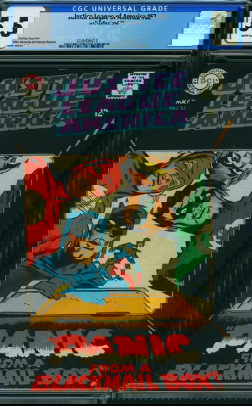 JUSTICE LEAGUE OF AMERICA #62, CGC 5.5 FN-