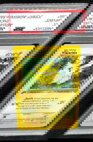 Pikachu First Edition Jungle PSA 10 Gem Mint