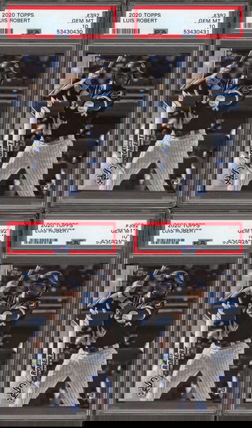 2020 Topps Luis Robert PSA 10 Lot of 4