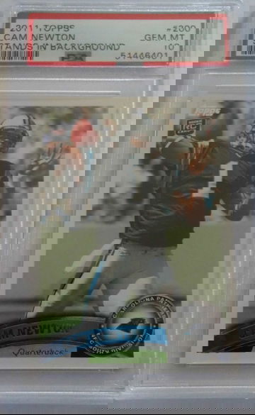 2011 Topps Cam Newton Stands in Background PSA 10 Gem Mint