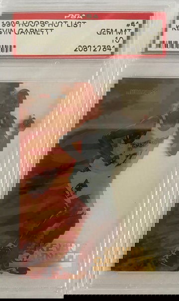 1996-97 HOOPS HOT LIST #4 KEVIN GARNETT ACETATE PSA 10