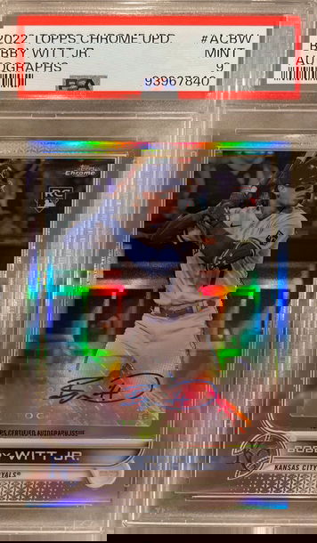 2022 Topps Chrome Update #ACBW Bobby Witt Jr. PSA 9