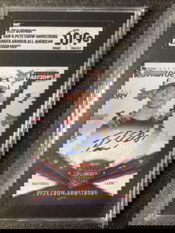 2019 Bowman Pete Crow-Armstrong #2  SGC 9 AUTO