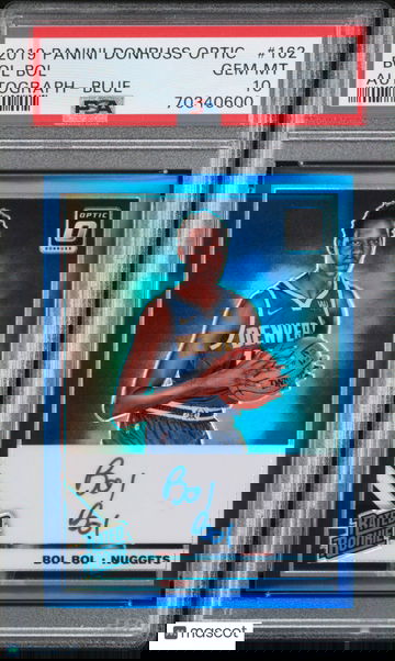 2019 Panini Donruss Optic Bol Bol #162 PSA 10 Rookie Blue Prizm /49 Auto Gem