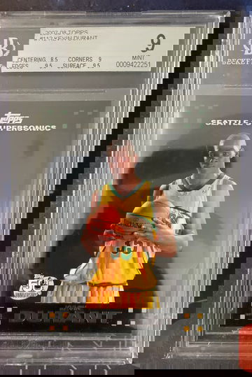 2007-08 Topps #112 Kevin Durant BGS 9