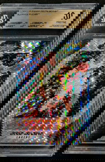 2017-18 Panini Prizm Mosaic Kyle Kuzma ROOKIE RC #23 BGS 10 PRISTINE POP 3  - DHL Express Air 5-6 Days with Tracking