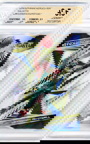 Donovan Mitchell 2019-20 Panini Revolution Galactic SSP BGS 9.5 Utah Jazz NBA