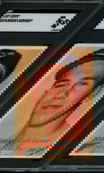 1957 Topps Brooks Robinson #328 SGC EX 5