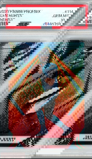 2020 PANINI PHOENIX JALEN HURTS #114 FIRE BURST ROOKIE RC PSA 10 GEM MT