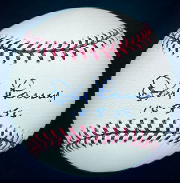 Don Larsen Signed Ball World Series Perfect Game 10-8-56 JSA