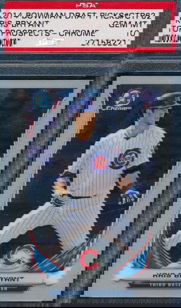 2014 Bowman Chrome Prospects Kris Bryant RC PSA 10 GEM MT 8221