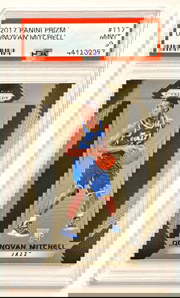 2017-18 Panini Prizm #117 Donovan Mitchell Rookie PSA 9